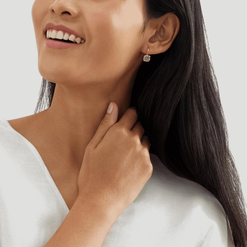 Silpada 'Mediterra' Natural Aquamarine Petite Drop Earrings in 14K Gold-Plated Sterling Silver - Image 4